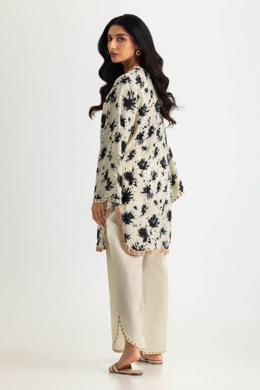 Blended Embroidered Co-Ord Set