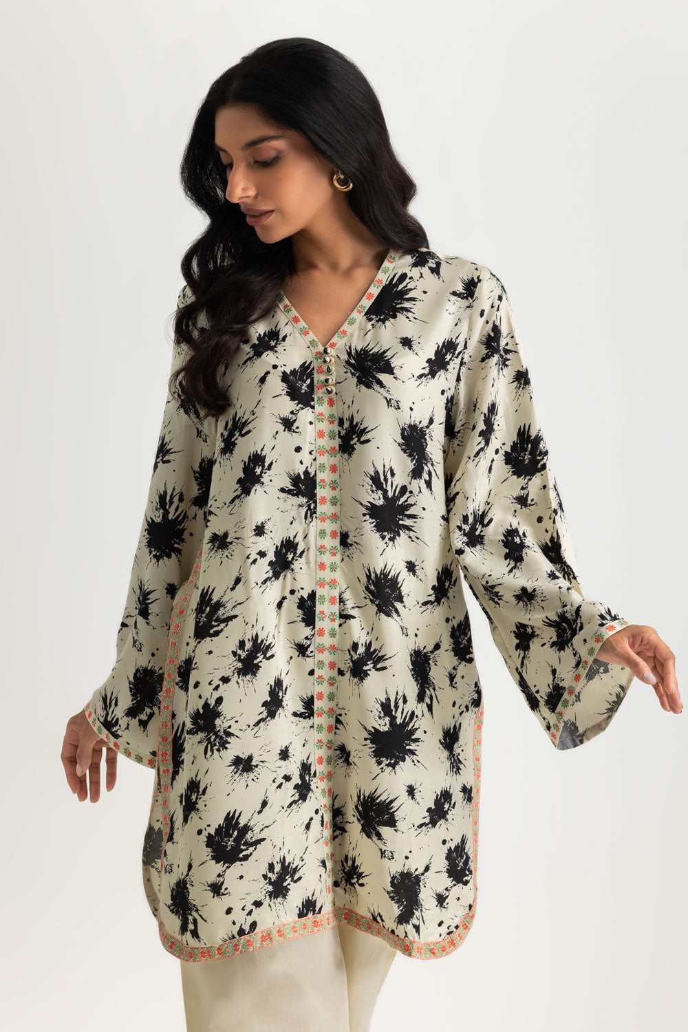 Blended Embroidered Co-Ord Set