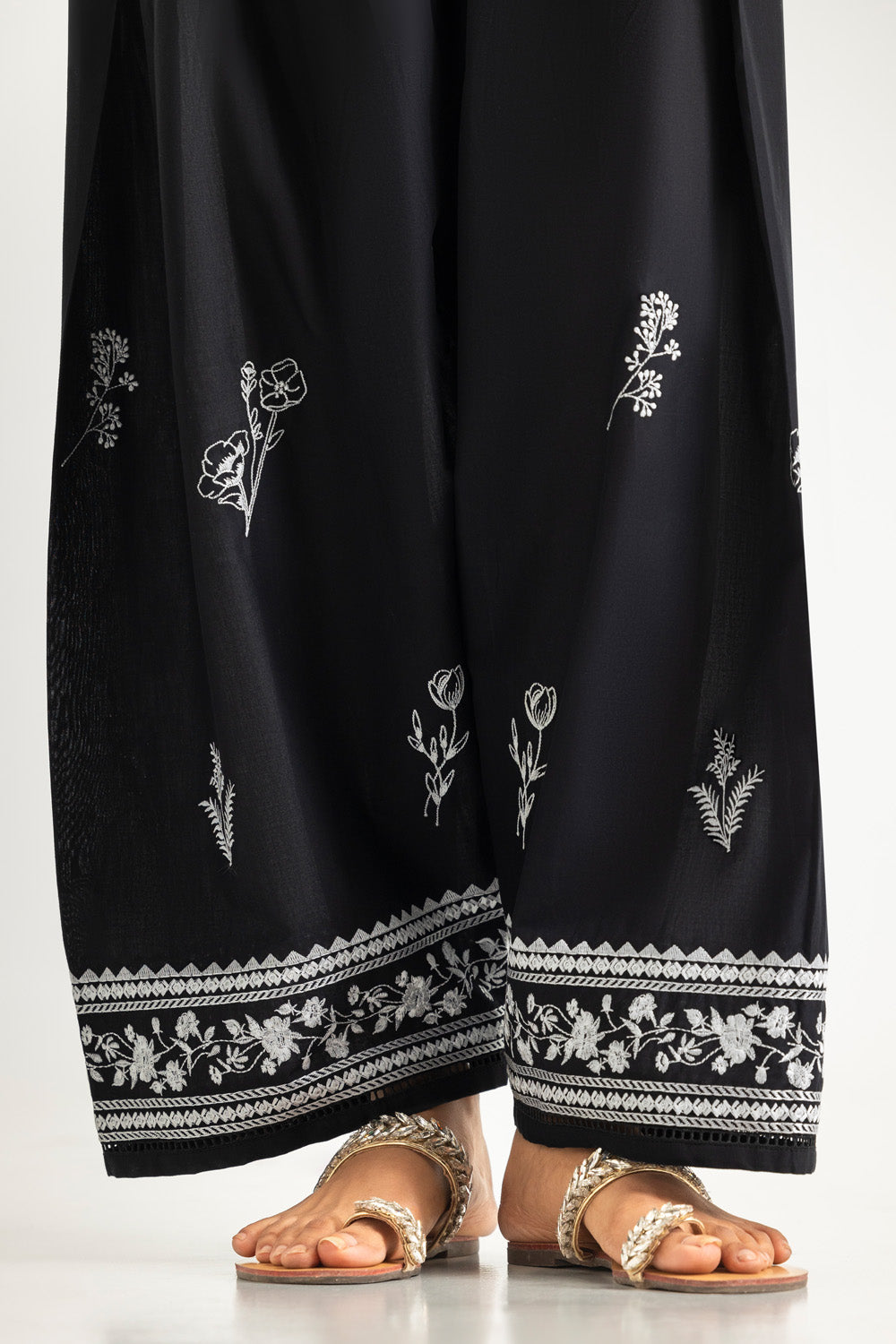 Cambric Embriodered Shalwar