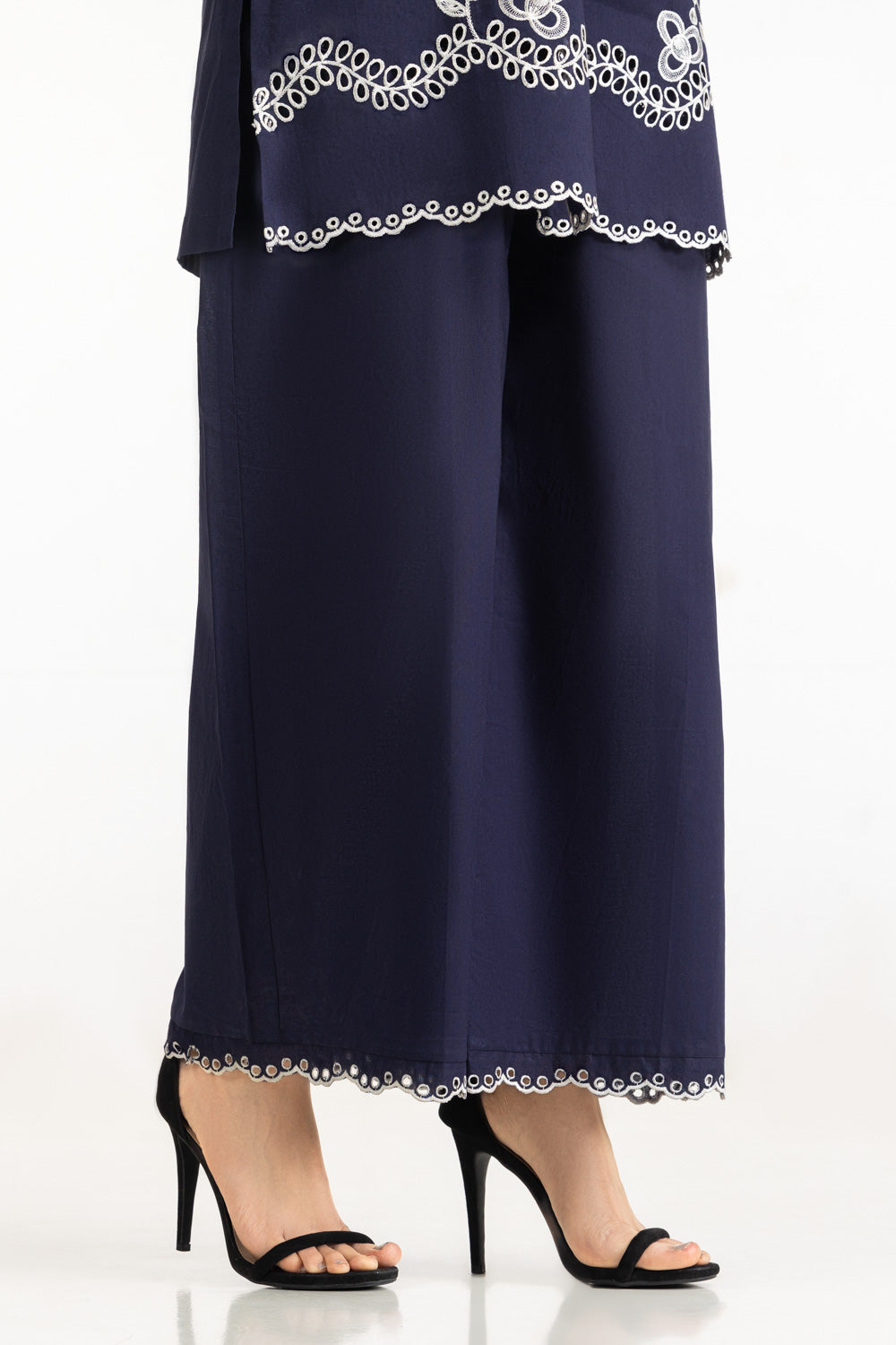 Cambric Embroidered Co-Ord Set