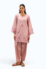 Cambric Embroidered Co-Ord Set