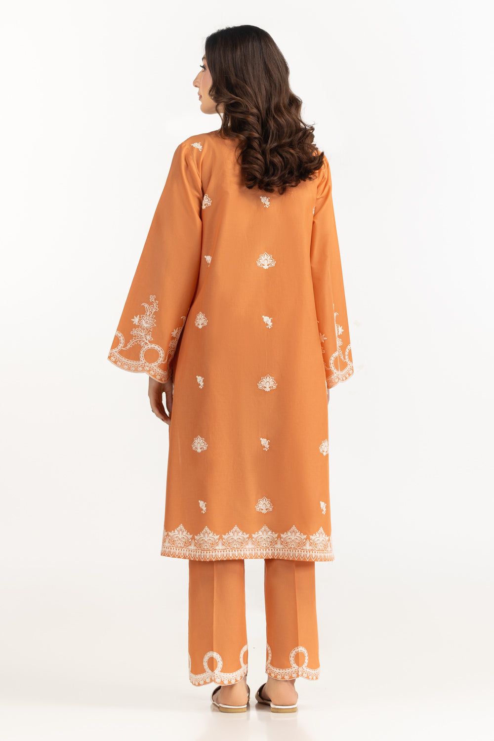 Cambric Embroidered Co-Ord Set