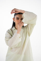 Cambric Embroidered Co-Ord Set
