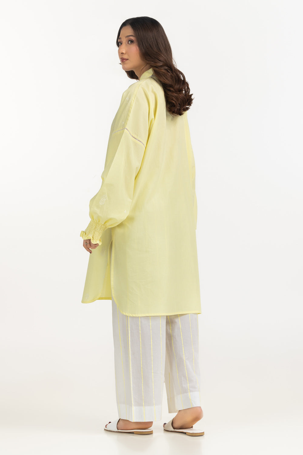 Cambric Embroidered Co-Ord Set