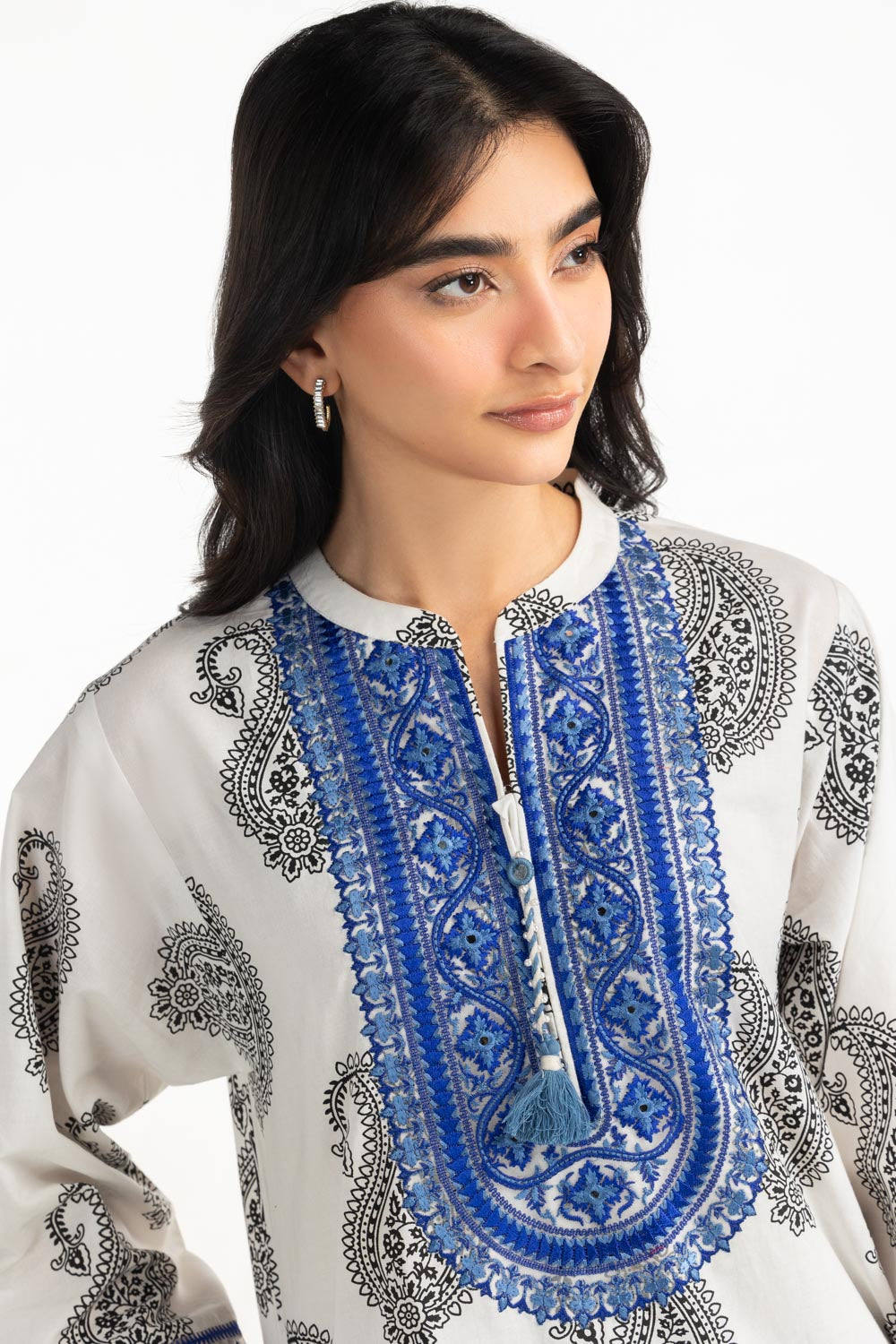 Cambric Embroidered Co-Ord Set