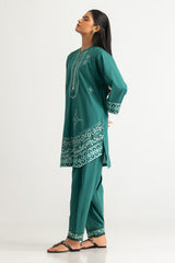 Cambric Embroidered Co-Ord Set