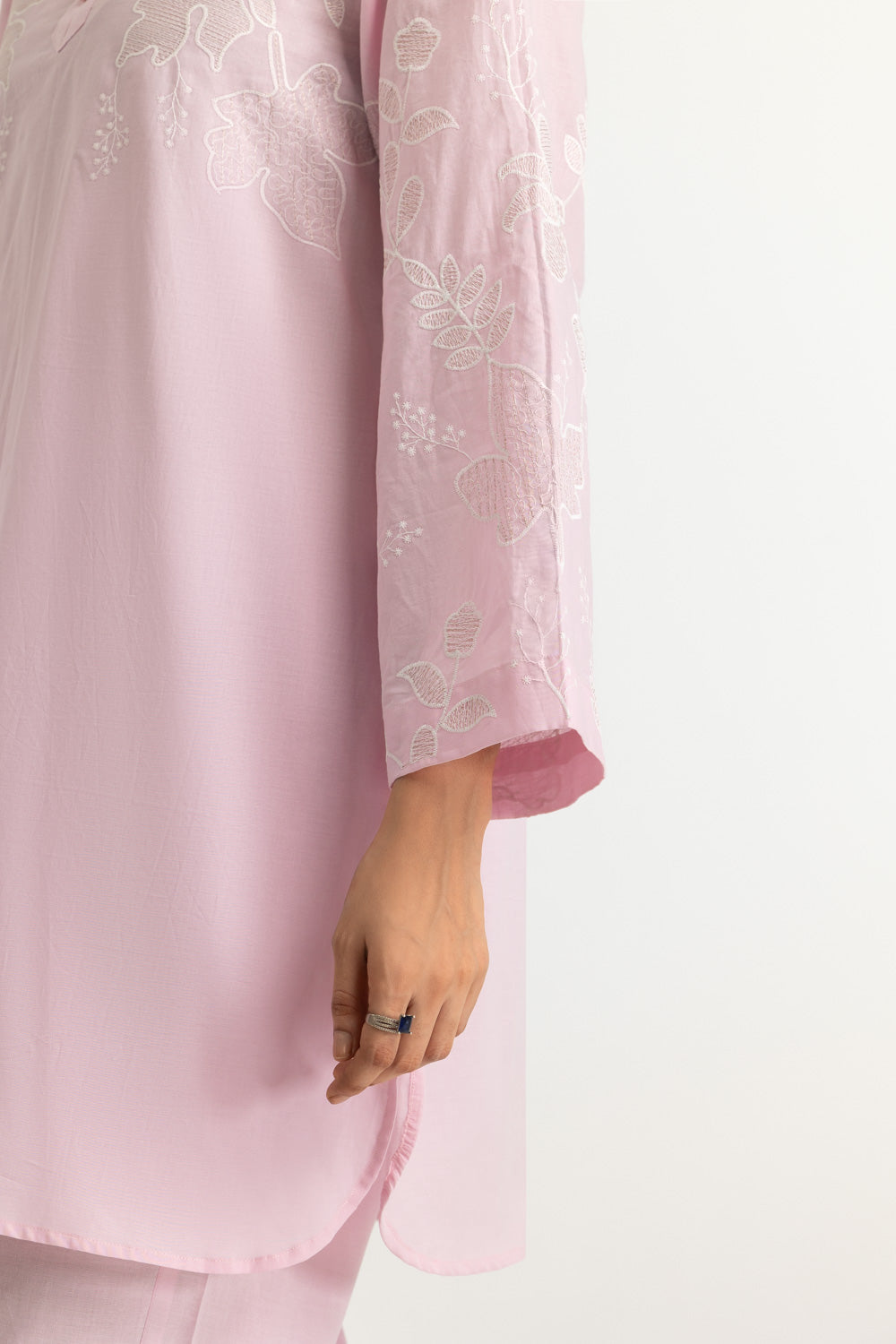 Cambric Embroidered Co-Ord Set