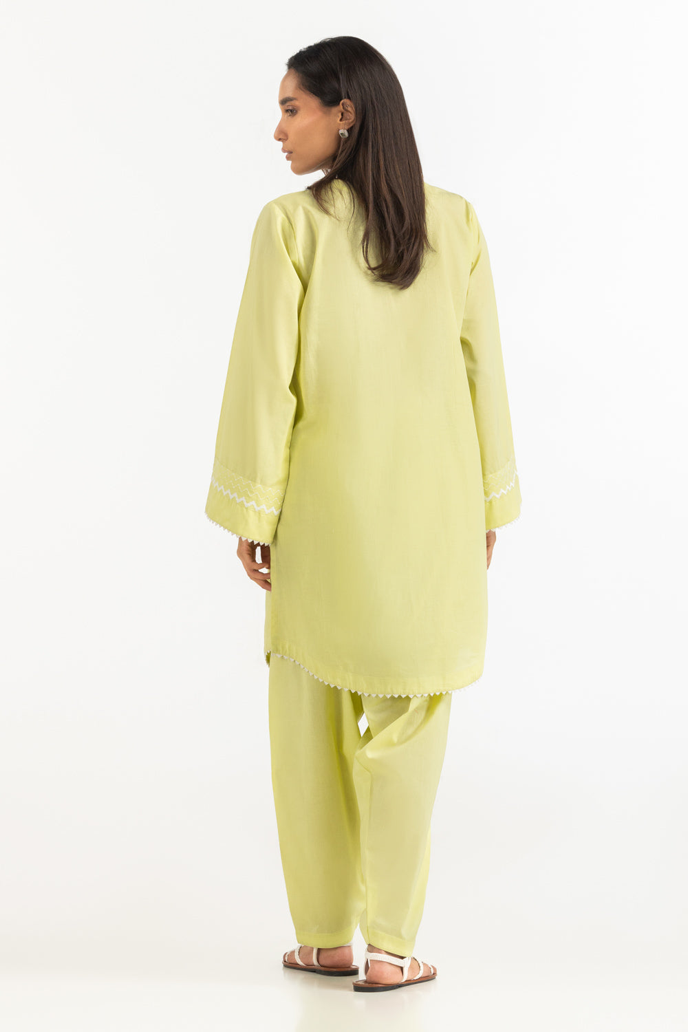 Cambric Embroidered Co-Ord Set