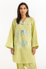 Cambric Embroidered Co-Ord Set