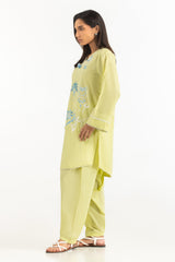 Cambric Embroidered Co-Ord Set