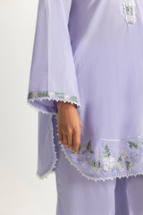 Cambric Embroidered Co-Ord Set