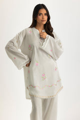 Cambric Embroidered Co-Ord Set
