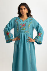 Cambric Embroidered Co-Ord Set