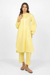 Cambric Embroidered Co-Ord Set