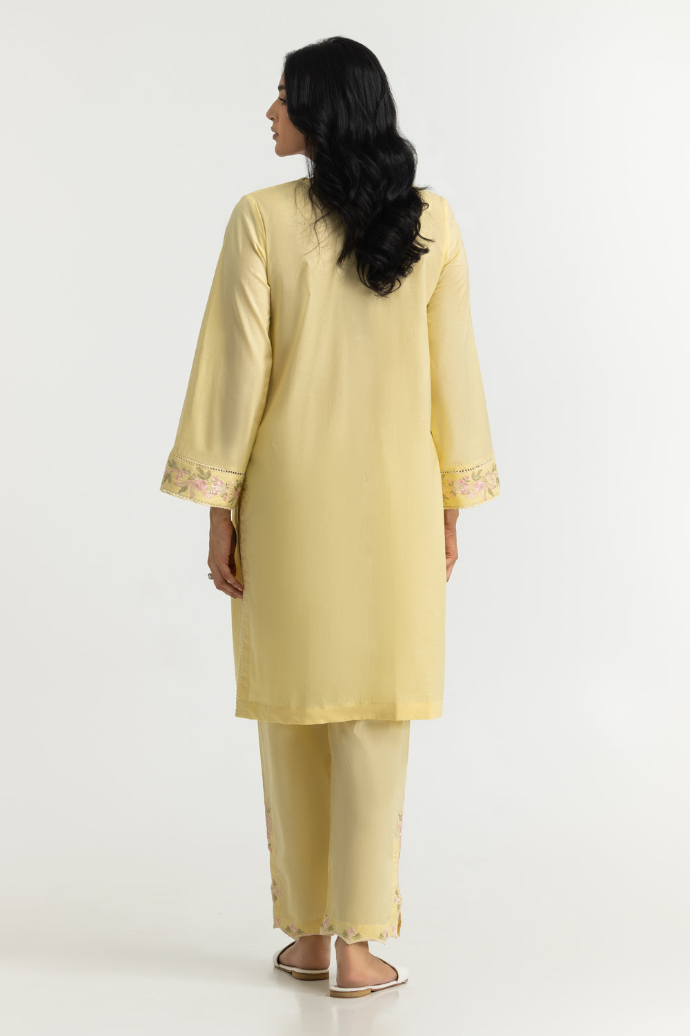 Cambric Embroidered Co-Ord Set