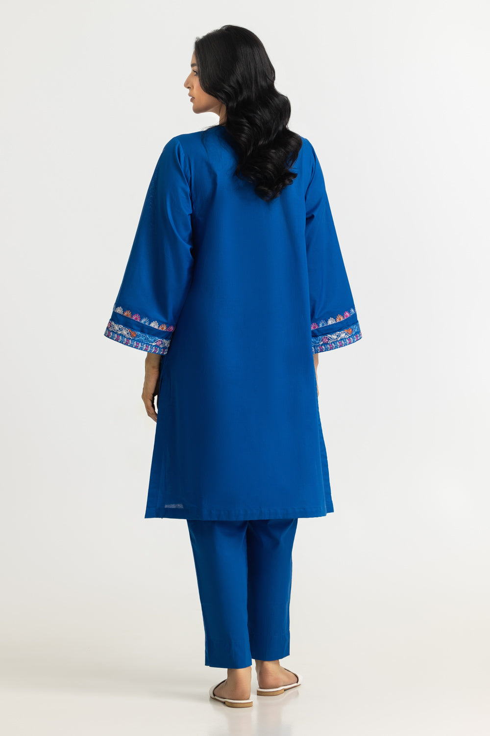 Cambric Embroidered Co-Ord Set