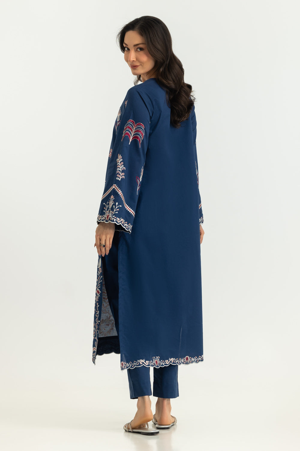 Cambric Embroidered Co-Ord Set
