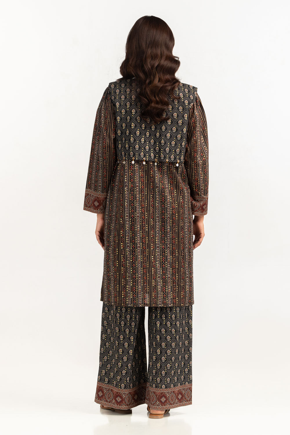 Cambric Foil Printed Waistcoat