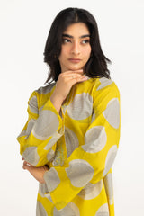 Cambric Printed Co-Ord Set With Embroidered