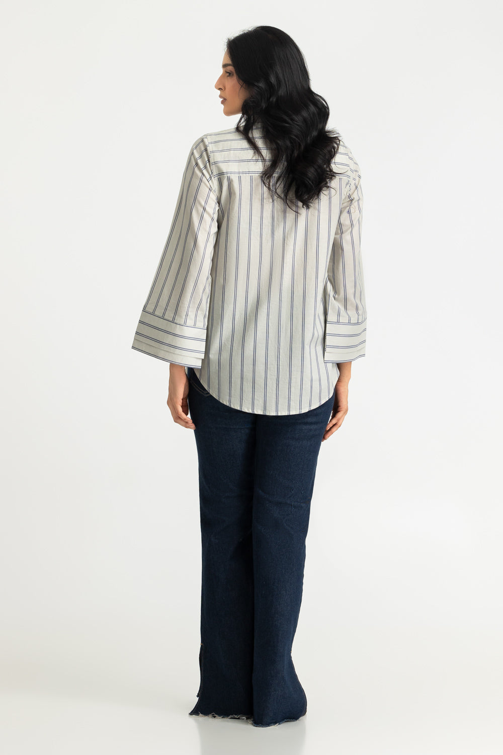 Cambric Printed Embellished Shirt