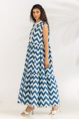 Cambric Printed Long Dress
