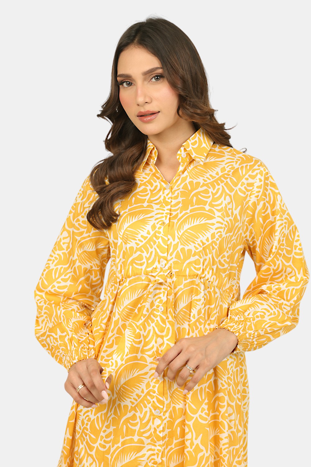 Cambric Printed Long Shirt