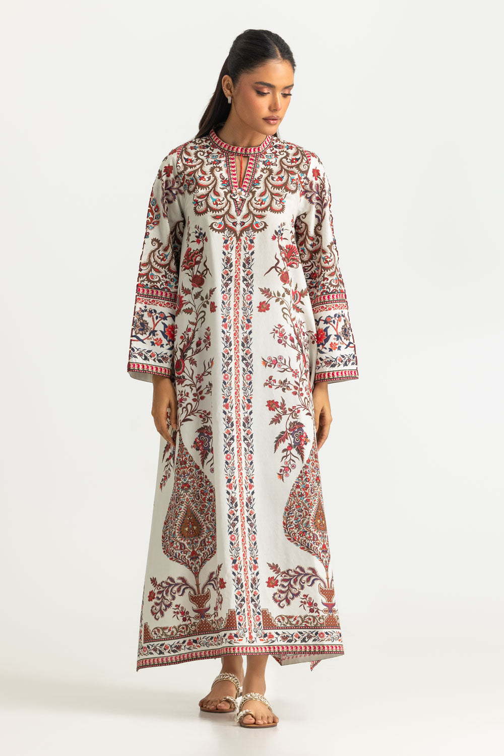 Cambric Printed Long Shirt