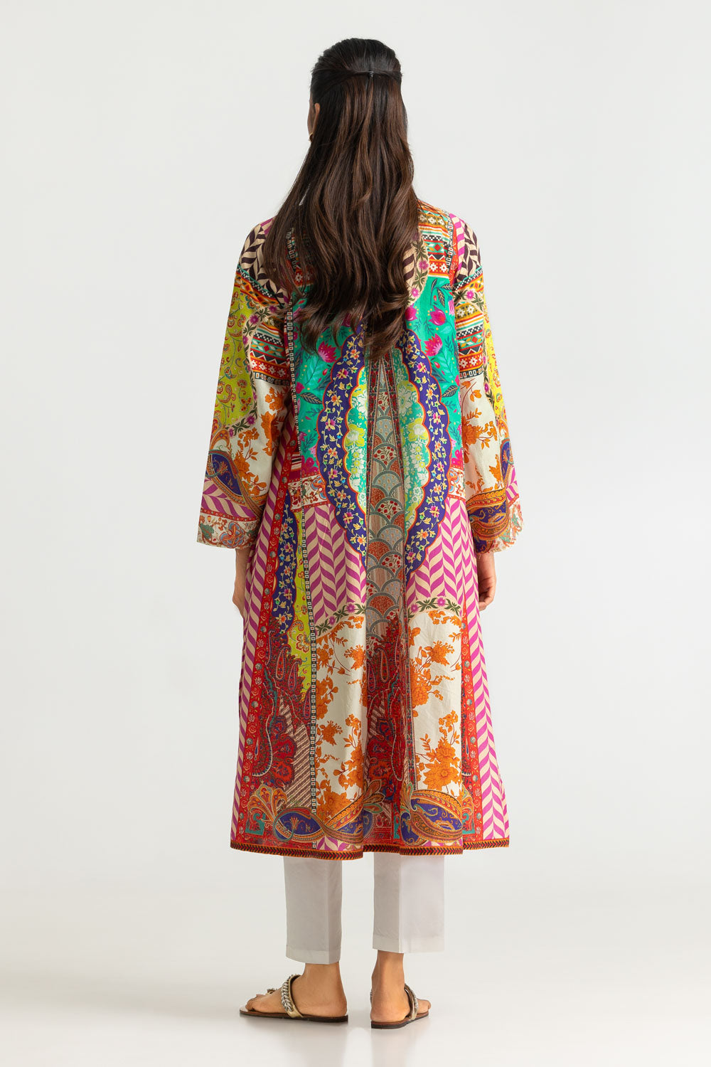 Cambric Printed Long Shirt
