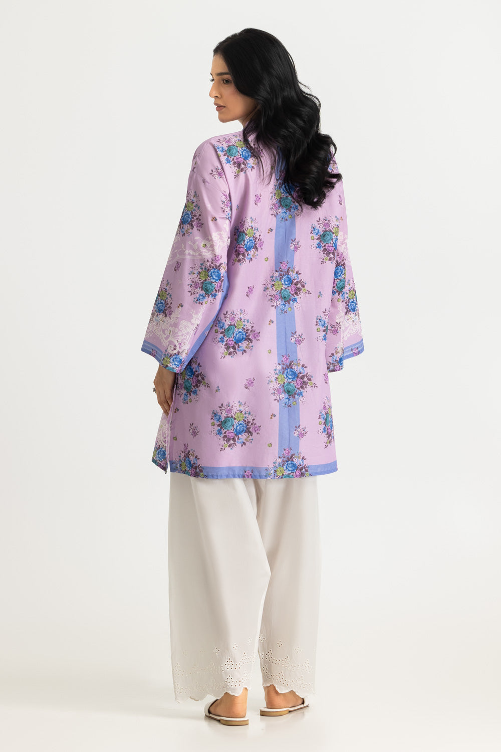 Cambric Printed Shirt And Embroidered Trouser