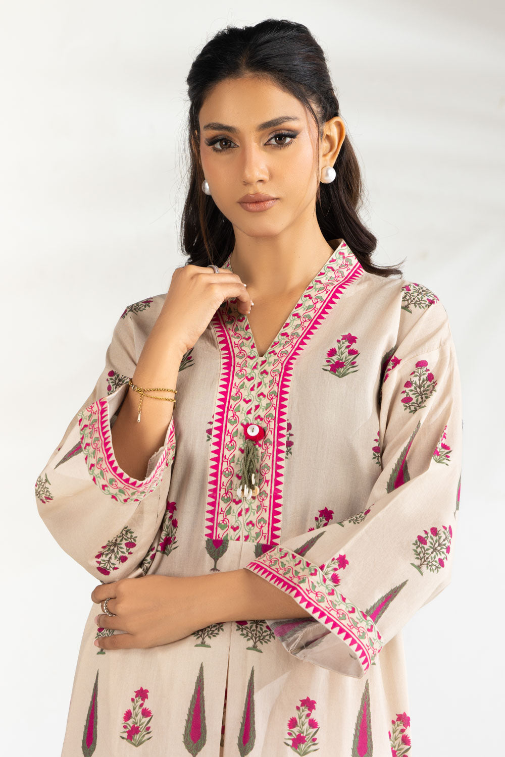 Cambric Printed Shirt