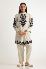 Cotton Bana Dora Embroidered Co-Ord Set