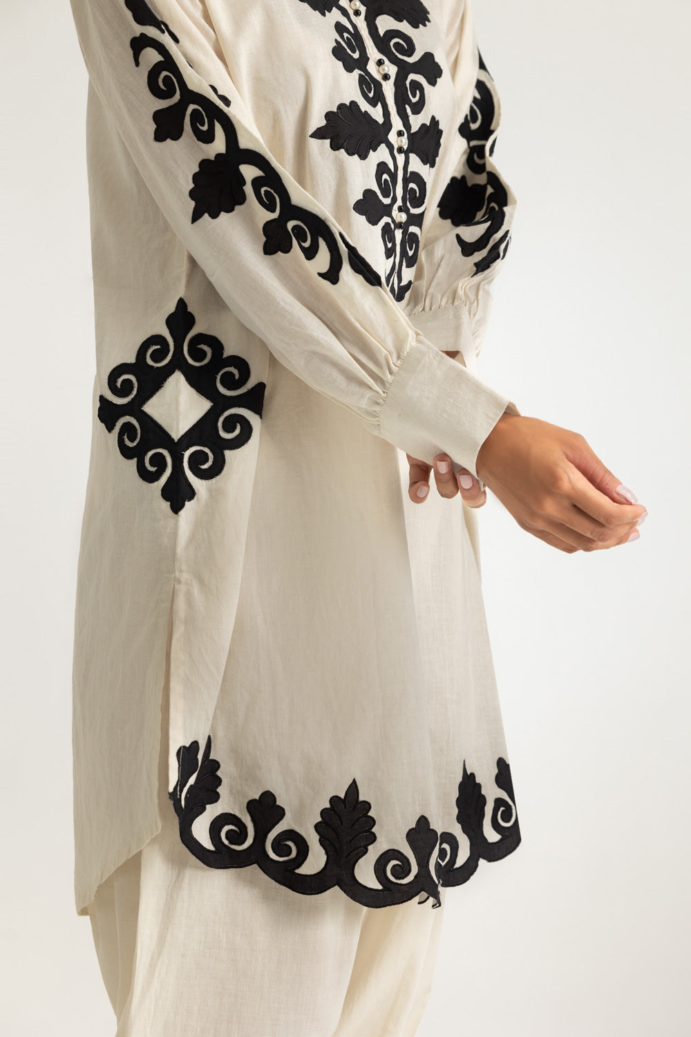 Cotton Bana Dora Embroidered Co-Ord Set