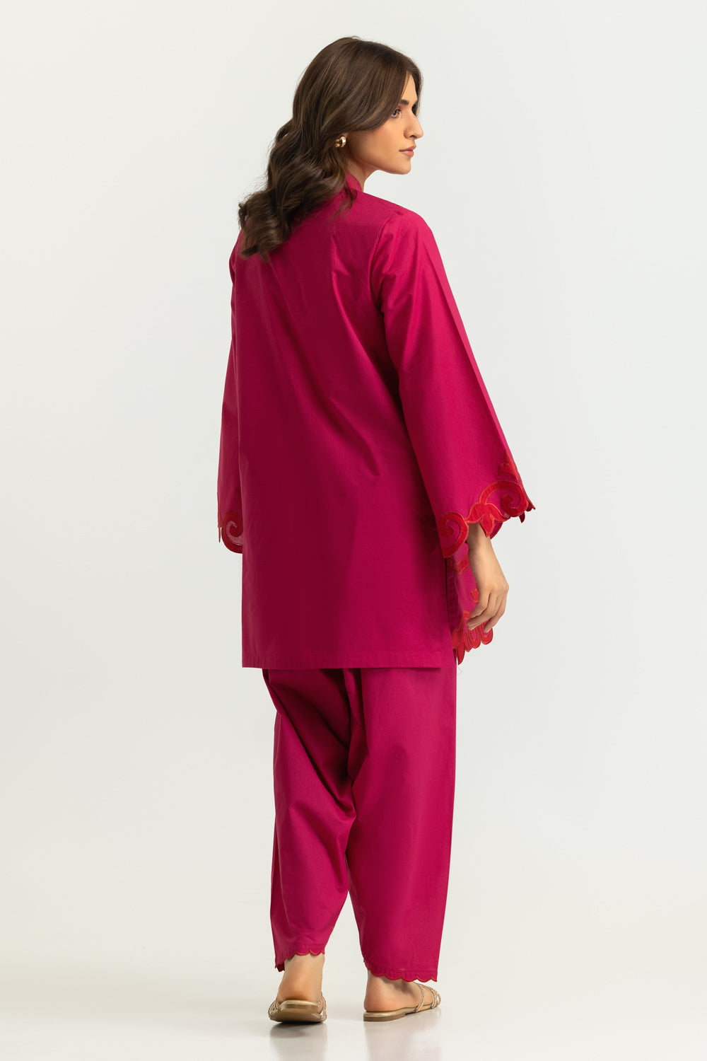 Cotton Bana Dora Embroidered Co-Ord Set
