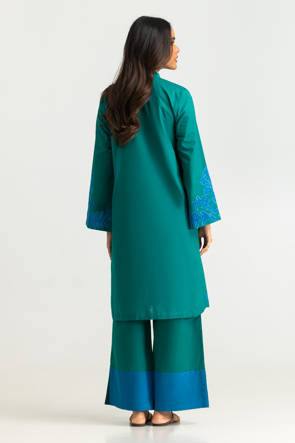Cotton Bana Dora Embroidered Co-Ord Set