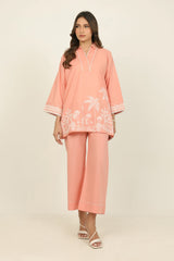Cotton Bana Dora Embroidered Co-Ord Set