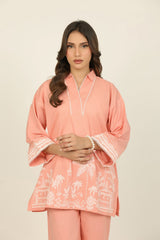 Cotton Bana Dora Embroidered Co-Ord Set