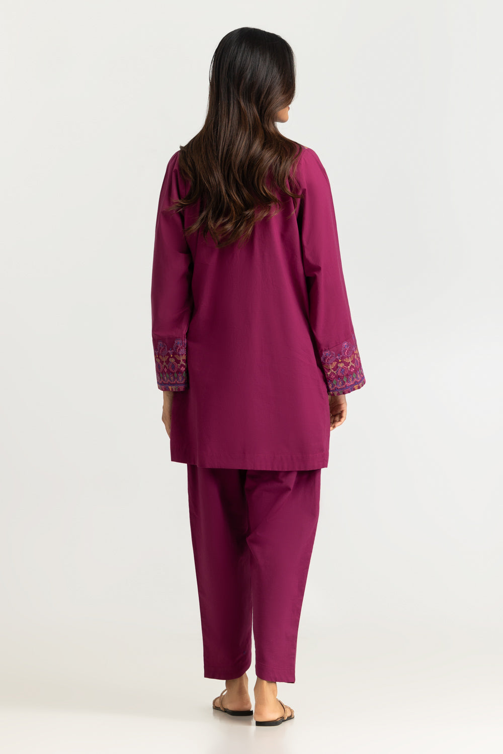 Cotton Bana Dora Embroidered Co-Ord Set