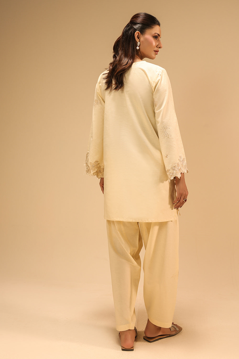 Cotton Bana Dora Embroidered Co-Ord Set