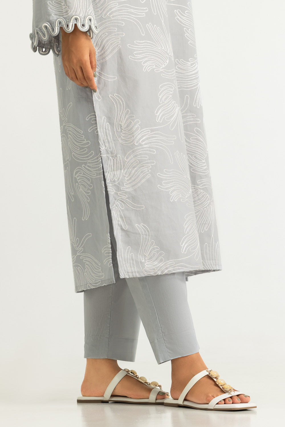 Cotton Embroidered Co-Ord Set