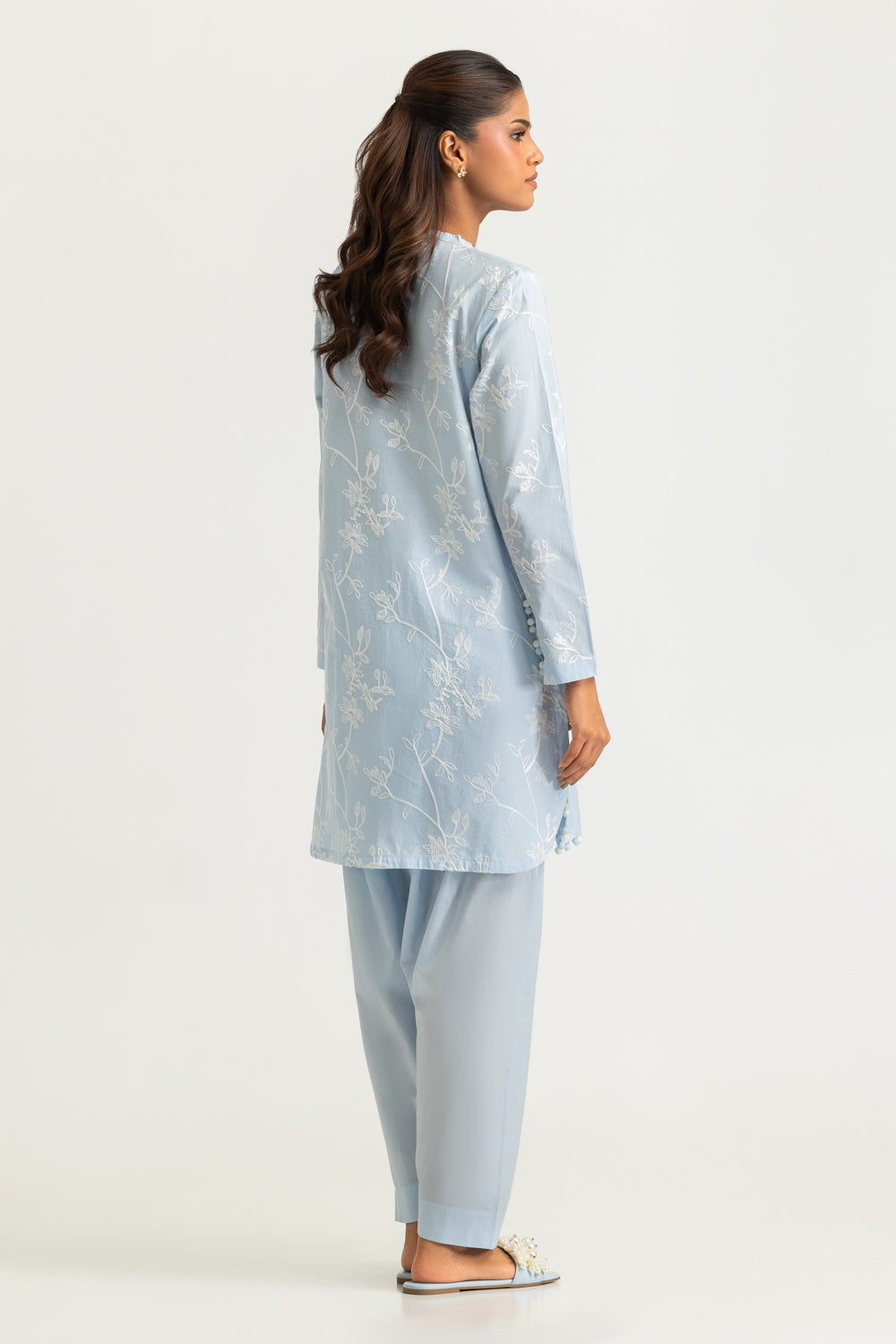 Cotton Embroidered Co-Ord Set