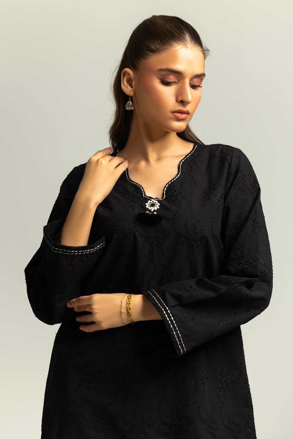 Cotton Embroidered Co-Ord Set