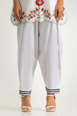 Cotton Embroidered Trouser