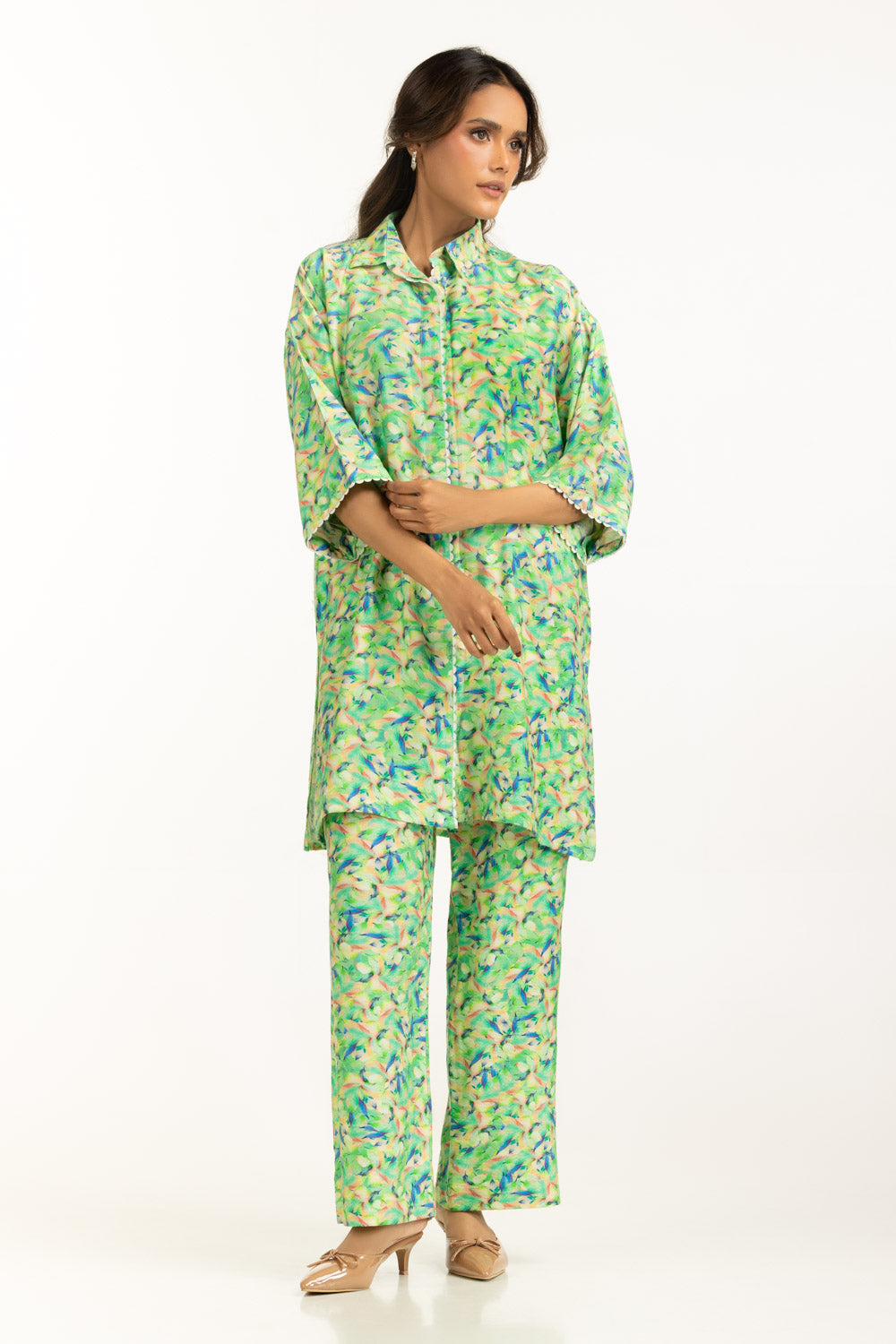 Cotton Nylon Printed Co-Ord Set