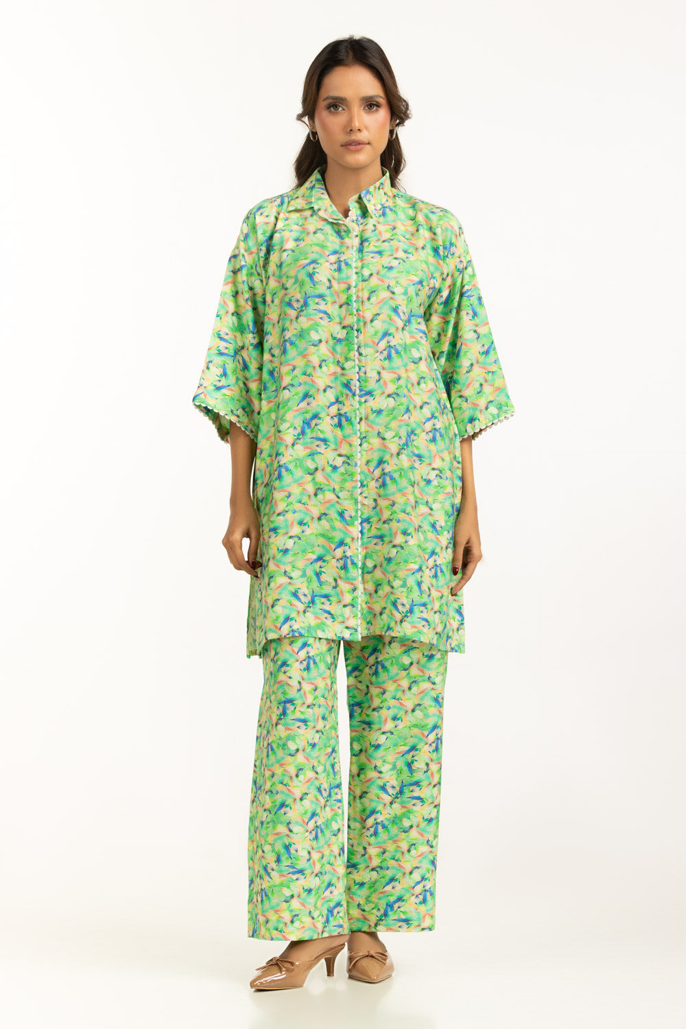 Cotton Nylon Printed Co-Ord Set