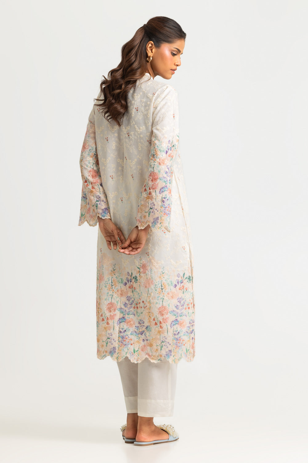 Cotton Printed Co-Ord Set With Embroidered