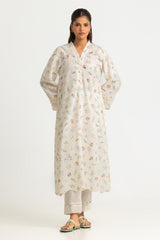 Cotton Printed Co-Ord Set With Embroidered
