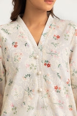Cotton Printed Co-Ord Set With Embroidered