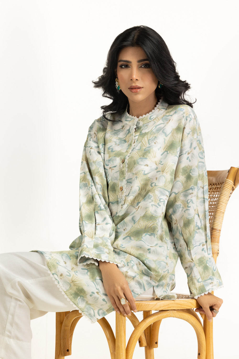 Cotton Viscose Khaddar Printed Co-Ord Set