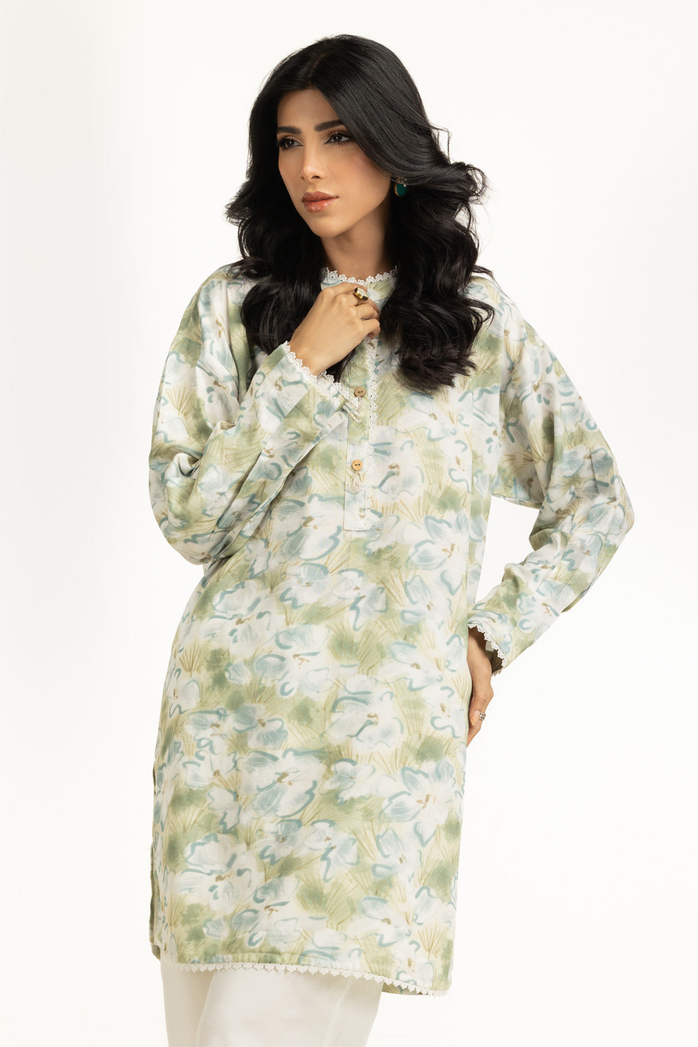Cotton Viscose Khaddar Printed Co-Ord Set