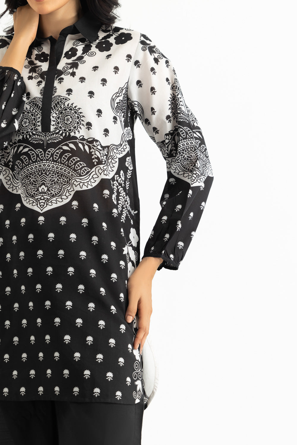Cotton Viscose Slub Printed Co-Ord Set